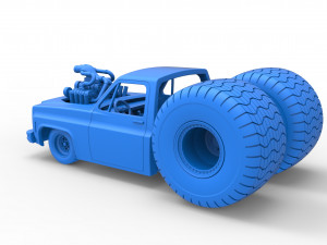 Concept dragster truck Scale 1 to 25 3D Print Model