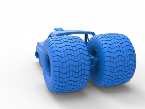 Concept dragster truck Scale 1 to 25 3D Print Model