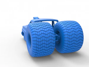 Concept dragster truck Scale 1 to 25 3D Print Model