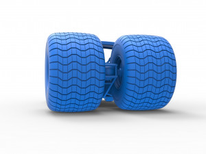 Concept dragster truck Scale 1 to 25 3D Print Model