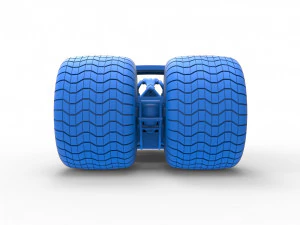 Concept dragster truck Scale 1 to 25 3D Print Model