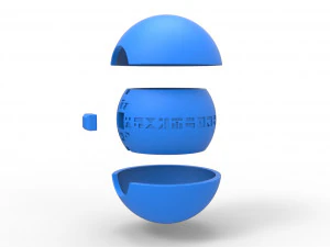 Pokelantis Ball 3D Print Model