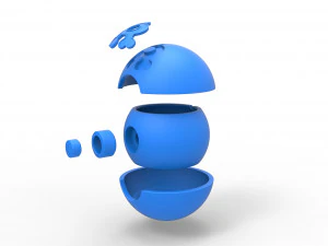 Ballon aquatique de l'&eacute;quipe Modèles 3D en vedette