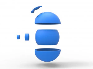 Ballon aquatique de l'&eacute;quipe Modèles 3D en vedette