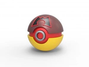Team Magma Ball 3D Druckmodell
