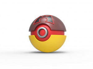 Team Magma Ball 3D-Druckmodell