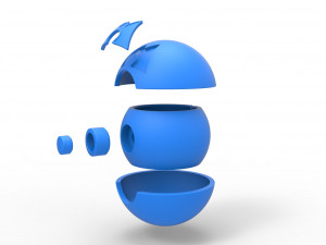 Team Magma Ball 3D-Druckmodell