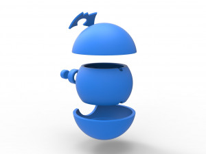 Team Magma Ball 3D-Druckmodell