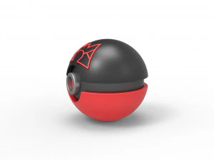 Team Magma Great Ball 3D Print Model