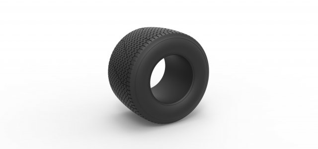 Dirt Sprint racing tire 21 Scale 1 to 25 3D-Druckmodell .c4d .max .obj .3ds .fbx .stl .blend 