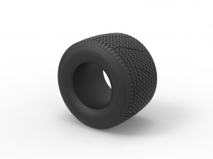 Dirt Sprint racing tire 21 Scale 1 to 25 3D-Druckmodell