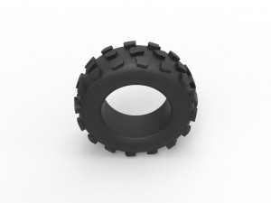 Offroad tire 61 Scale 1 to 25 Modello di stampa 3D