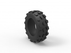 Offroad tire 61 Scale 1 to 25 Modello di stampa 3D