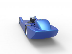 Front engine old school dragster with shell Version 6 Scale 1 to 25 Modelo de impresión 3D