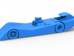 Front engine old school dragster with shell Version 6 Scale 1 to 25 3D Print Model