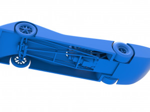 Front engine old school dragster with shell Version 6 Scale 1 to 25 Modelo de impresión 3D