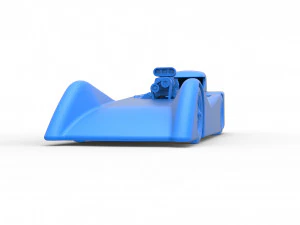 Front engine old school dragster with shell Version 6 Scale 1 to 25 3D Print Model