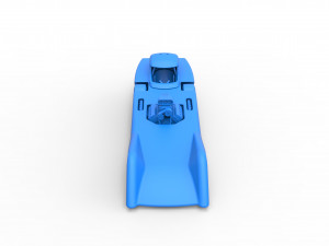 Front engine old school dragster with shell Version 6 Scale 1 to 25 Modelo de impresión 3D