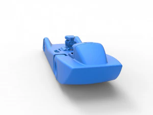 Front engine old school dragster with shell Version 6 Scale 1 to 25 3D Print Model