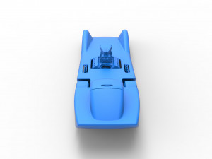 Front engine old school dragster with shell Version 6 Scale 1 to 25 Modelo de impresión 3D