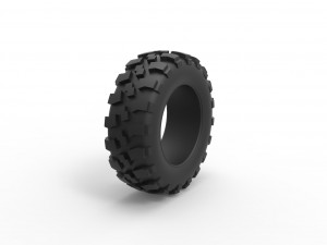 Offroad tire 62 Scale 1 to 25 3D Print Model
