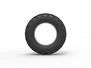 Offroad tire 62 Scale 1 to 25 3D Print Model