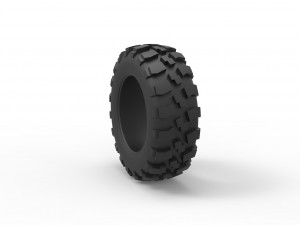 Offroad tire 62 Scale 1 to 25 3D Print Model
