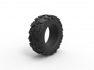 Offroad tire 63 Scale 1 to 25 3D 프린트 모델