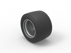 Wheel from Asphalt Modified stock car Scale 1 to 25 3D Принт Модель