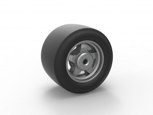 Wheel from Asphalt Modified stock car Scale 1 to 25 3D Принт Модель
