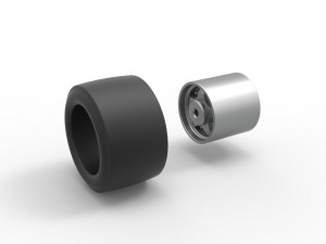 Wheel from Asphalt Modified stock car Scale 1 to 25 3D Принт Модель