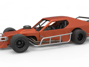 Asphalt Modified stock car Scale 1 to 25 3D Print Model