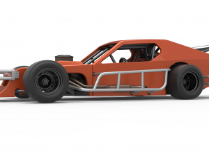 Asphalt Modified stock car Scale 1 to 25 3D Print Model