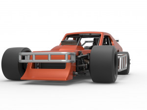 Asphalt Modified stock car Scale 1 to 25 3D Print Model