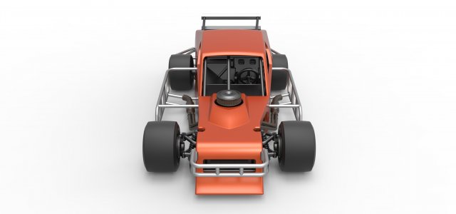 Diecast Asphalt Modified stock car Scale 1 to 25 3D Print Model in