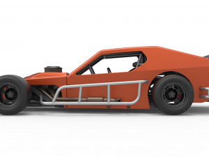 Asphalt Modified stock car Scale 1 to 25 3D Print Model