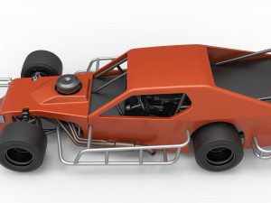 Asphalt Modified stock car Scale 1 to 25 3D Print Model