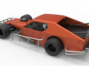 Asphalt Modified stock car Scale 1 to 25 3D Print Model