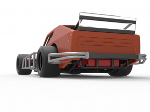 Asphalt Modified stock car Scale 1 to 25 3D Print Model