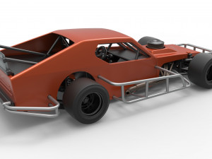 Asphalt Modified stock car Scale 1 to 25 3D Print Model