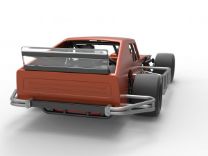 Asphalt Modified stock car Scale 1 to 25 3D Print Model