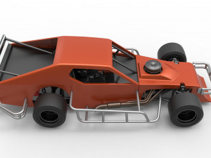 Asphalt Modified stock car Scale 1 to 25 3D Print Model