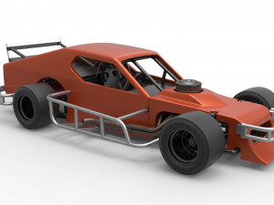 Asphalt Modified stock car Scale 1 to 25 3D Print Model