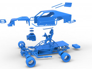 Asphalt Modified stock car Scale 1 to 25 3D Print Model
