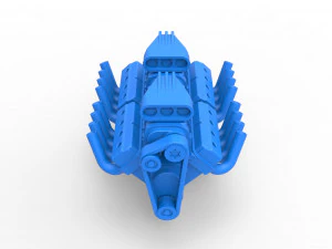 Engine 2 V8 Scale 1 to 25 3D Print Model