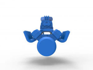 Engine 2 V8 Scale 1 to 25 3D Print Model