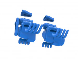 Engine 2 V8 Scale 1 to 25 3D Print Model