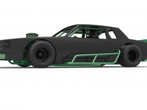 Vintage Asphalt Modified stock car Scale 1 to 25 Modelo de impresión 3D