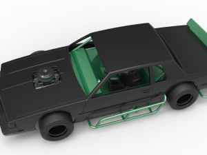 Vintage Asphalt Modified stock car Scale 1 to 25 Modelo de impresión 3D