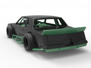 Vintage Asphalt Modified stock car Scale 1 to 25 Modelo de impresión 3D